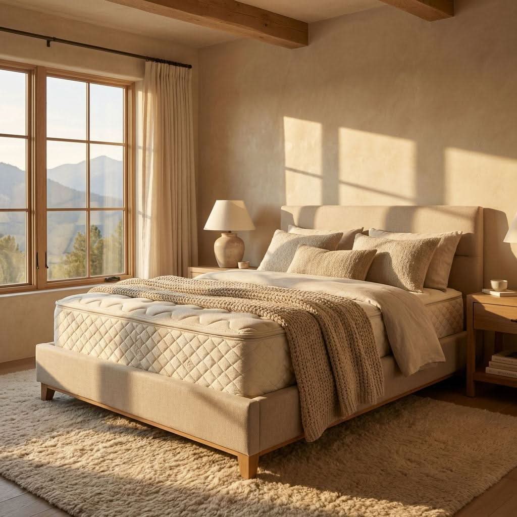 The BE York mattress is highly cradling, yet shockingly supportive thanks to the absurd number of pocket springs (over 15,000 in a king size)