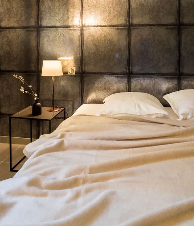 Miel / Blanc Reversible - 100% Superfine Cashmere by Brun de Vian-Tiran