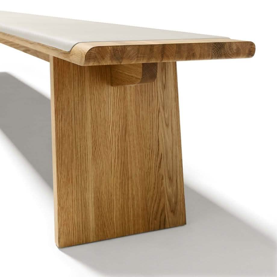 TEAM 7 nox dining benches. photo: TEAM 7 - Available in Canada form The Mattress & Sleep Co.