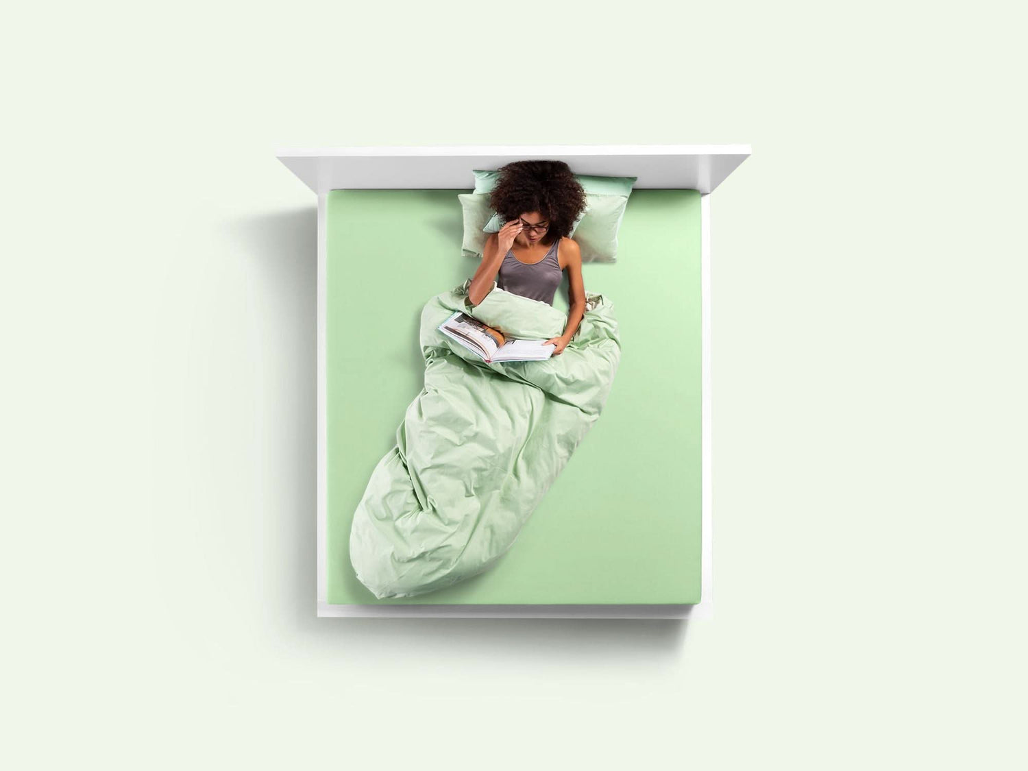 Formesse Bella Donna fitted sheet in colour 0524 - Mint