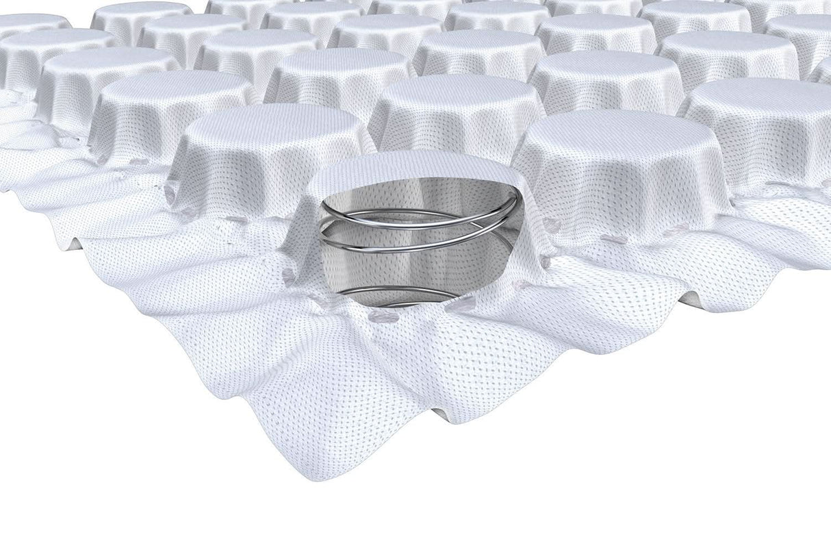 Our Calgary-made Axiom mattress features 2 layers of Leggett & Platt NanoCoil® micro springs for incredible support and durability