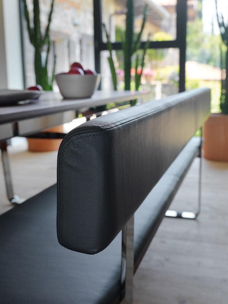 TEAM 7 nox dining benches. photo: TEAM 7 - Available in Canada form The Mattress & Sleep Co.