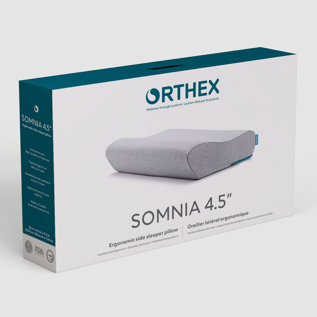 Somnia 4.5" Side Sleeper Pillow