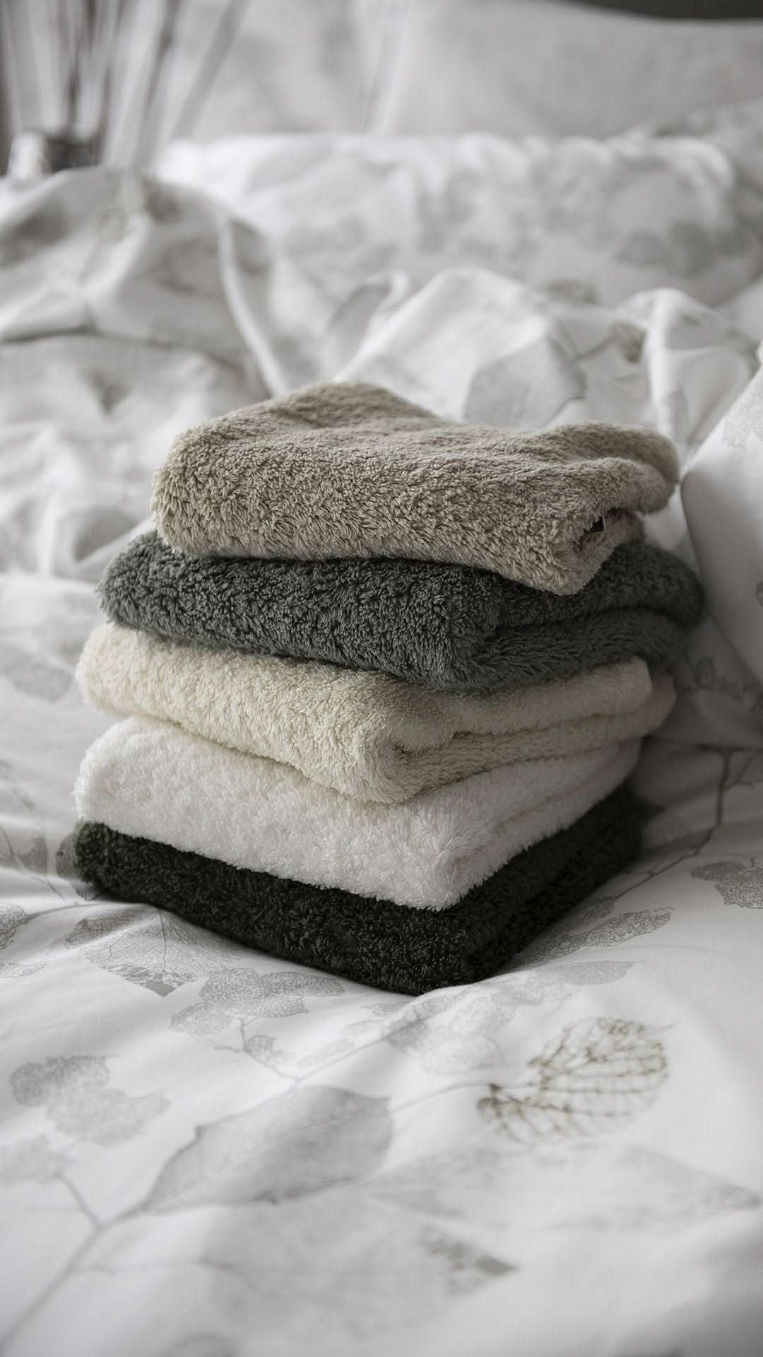 St Genève Aspen Duvet Cover with Abyss Super Pile Colours 770 Linen, 277 Laurel, 101 Ecru, 103 Ivory & 275 Khaki