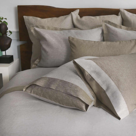 Biancha Reversible 100% Linen Sateen in Tan