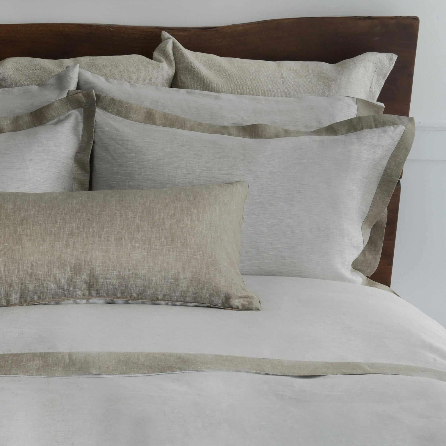 Biancha Reversible 100% Linen Sateen in Tan