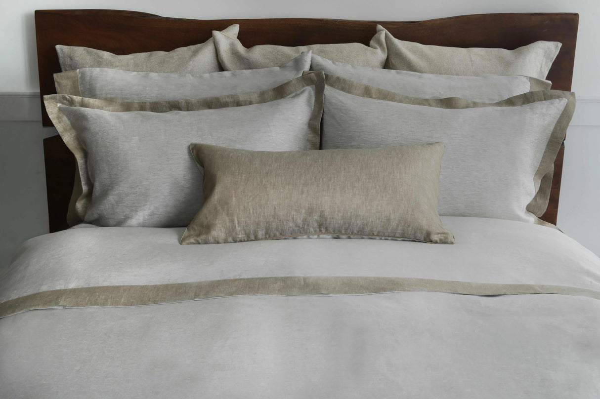 Biancha Reversible 100% Linen Sateen in Tan