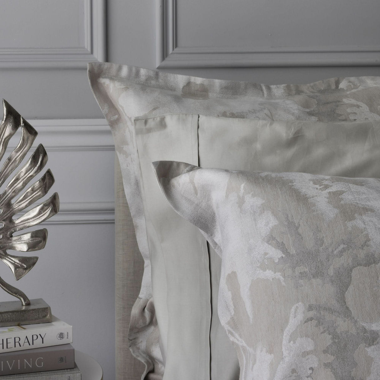 St Genève Blossom Duvet Cover in Oyster colourway