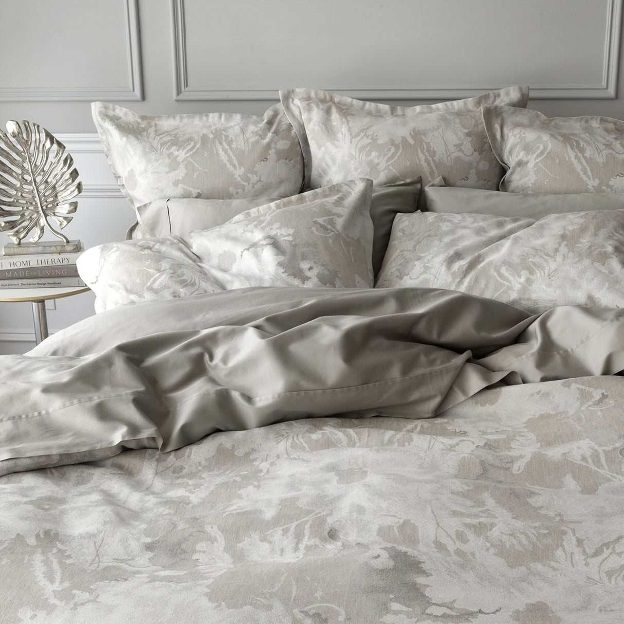St Genève Blossom Duvet Cover in Oyster colourway