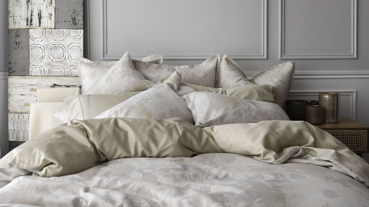 St Genève Blossom Duvet Cover in Parchment colourway