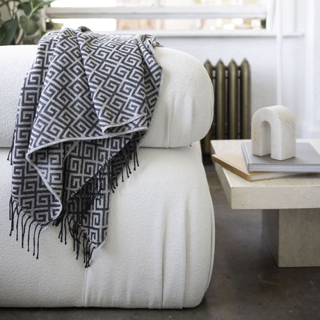St Genève Bruno Throw in Charcoal colourway