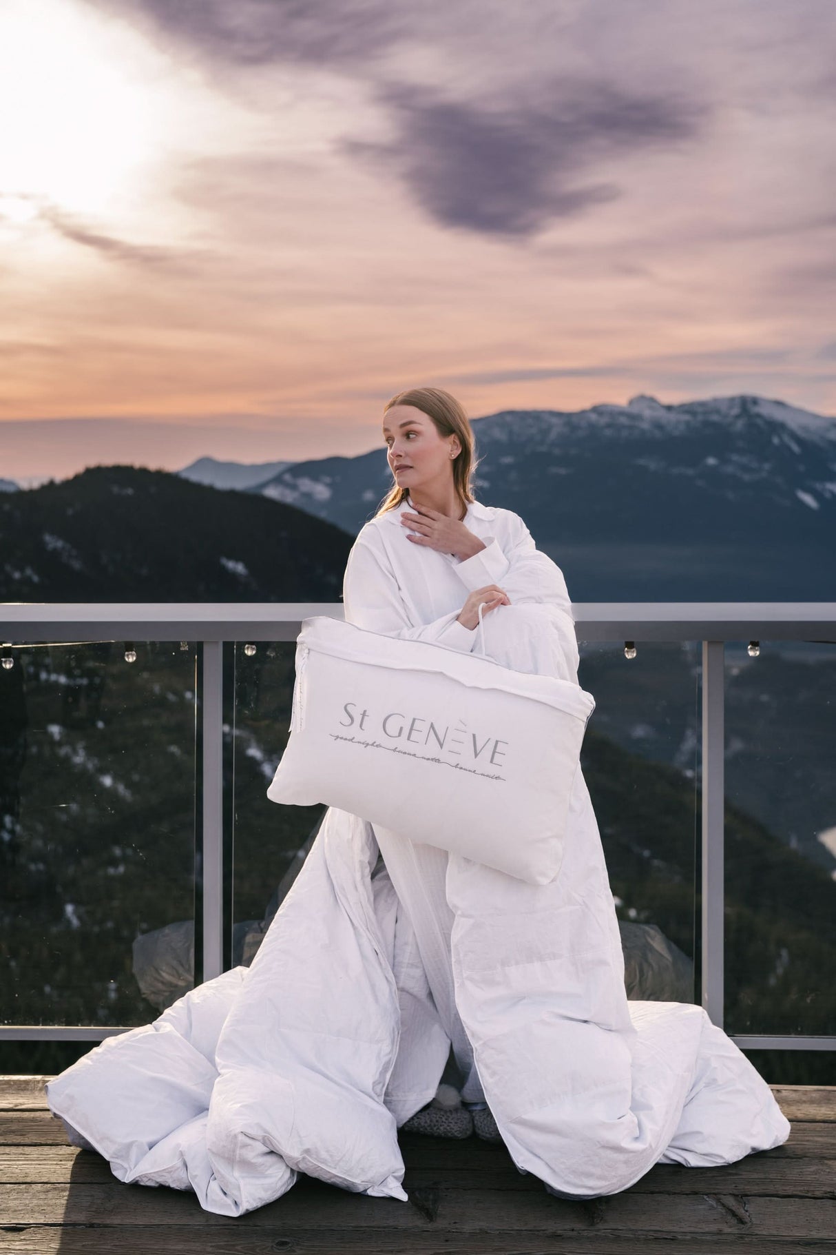 St Genève down-filled duvets and pillows are Made in Canada