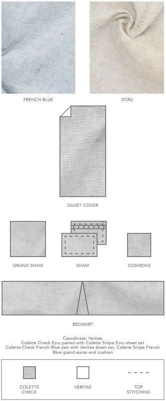 Colette Check Duvet Cover