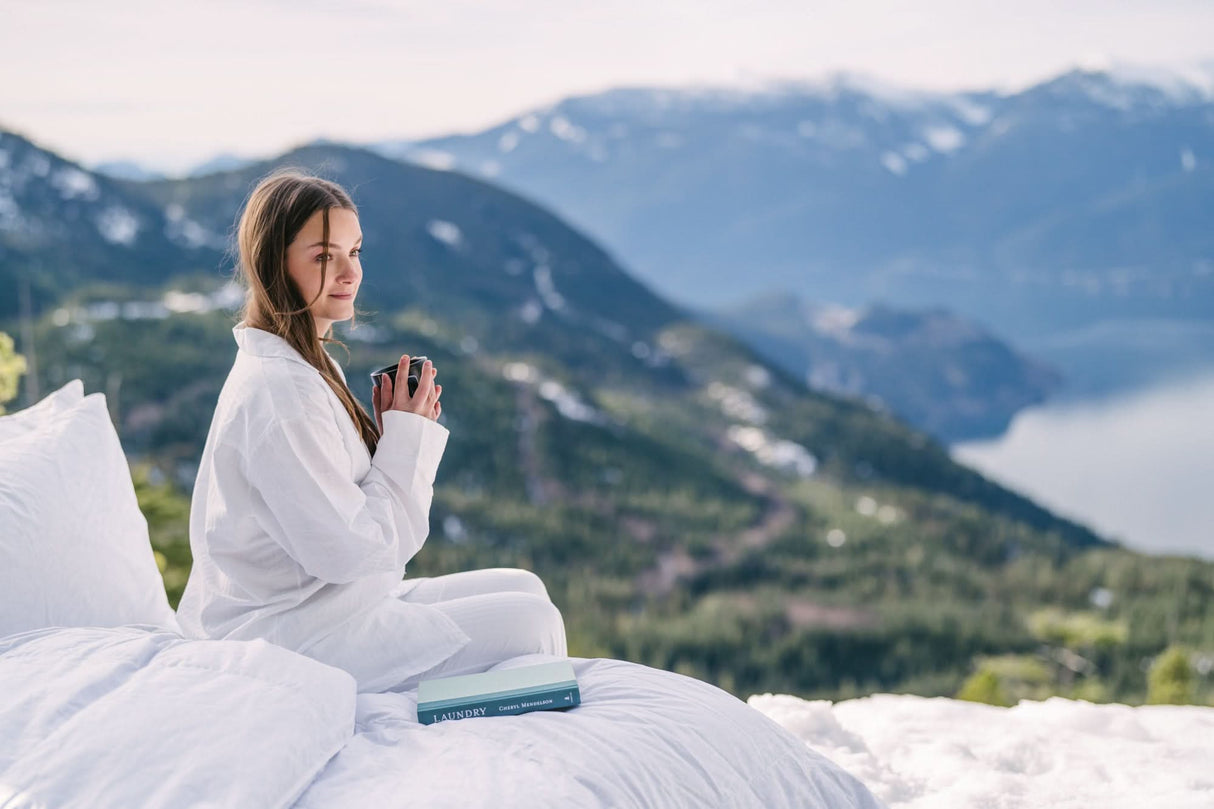 St Genève down comforters are Made in Canada by skilled craftspeople