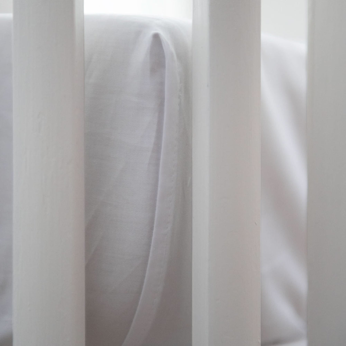 Le Petit Imperial Hotel white fitted crib sheet