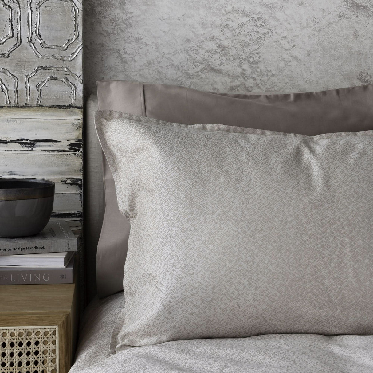 St Genève Rio Duvet Cover in Pearl colourway