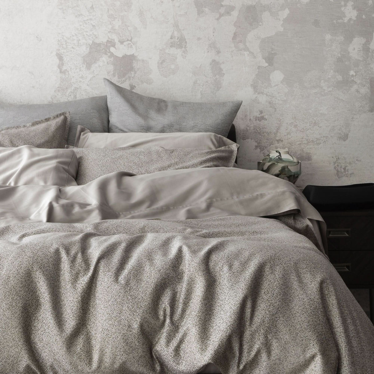 St Genève Rio Duvet Cover in Walnut colourway