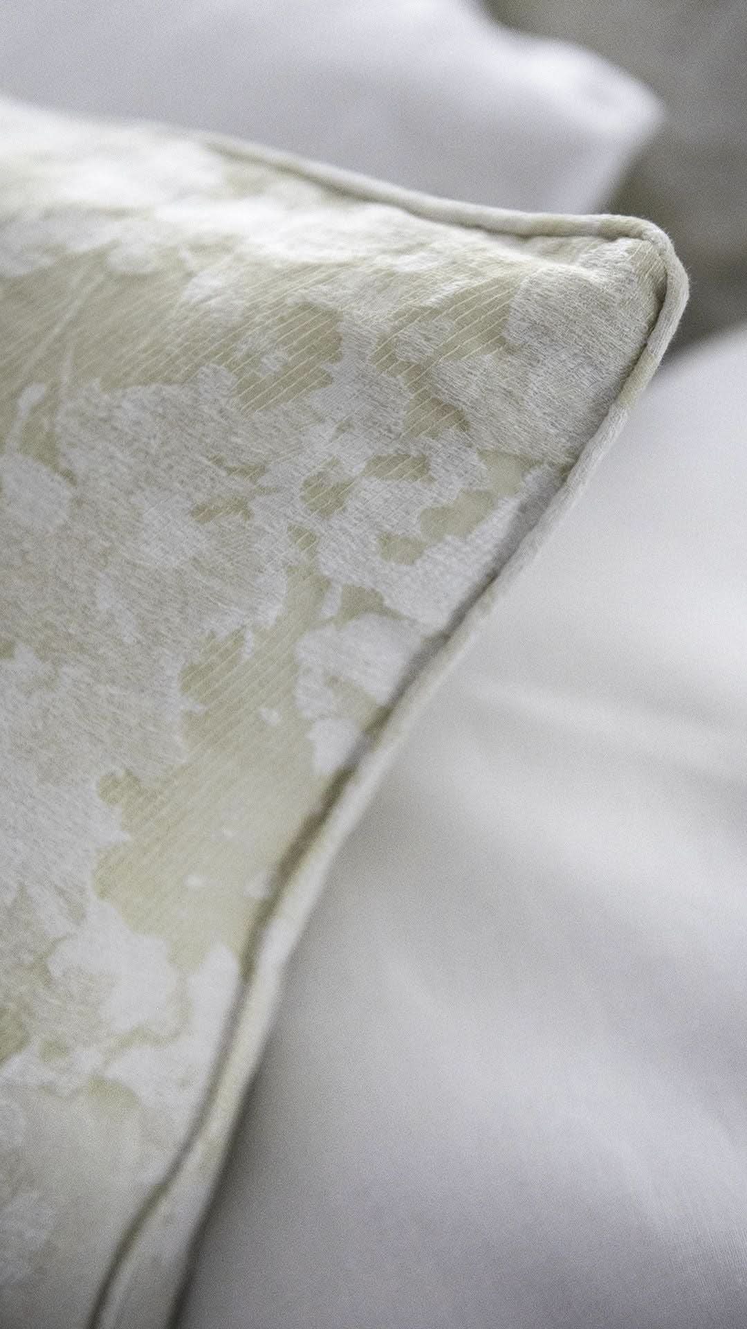 St Genève Sakura Duvet Cover in Parchment colourway