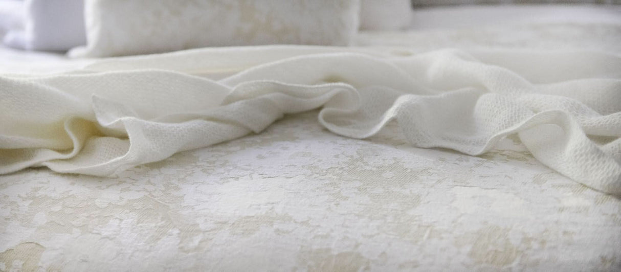 St Genève Sakura Duvet Cover in Parchment colourway