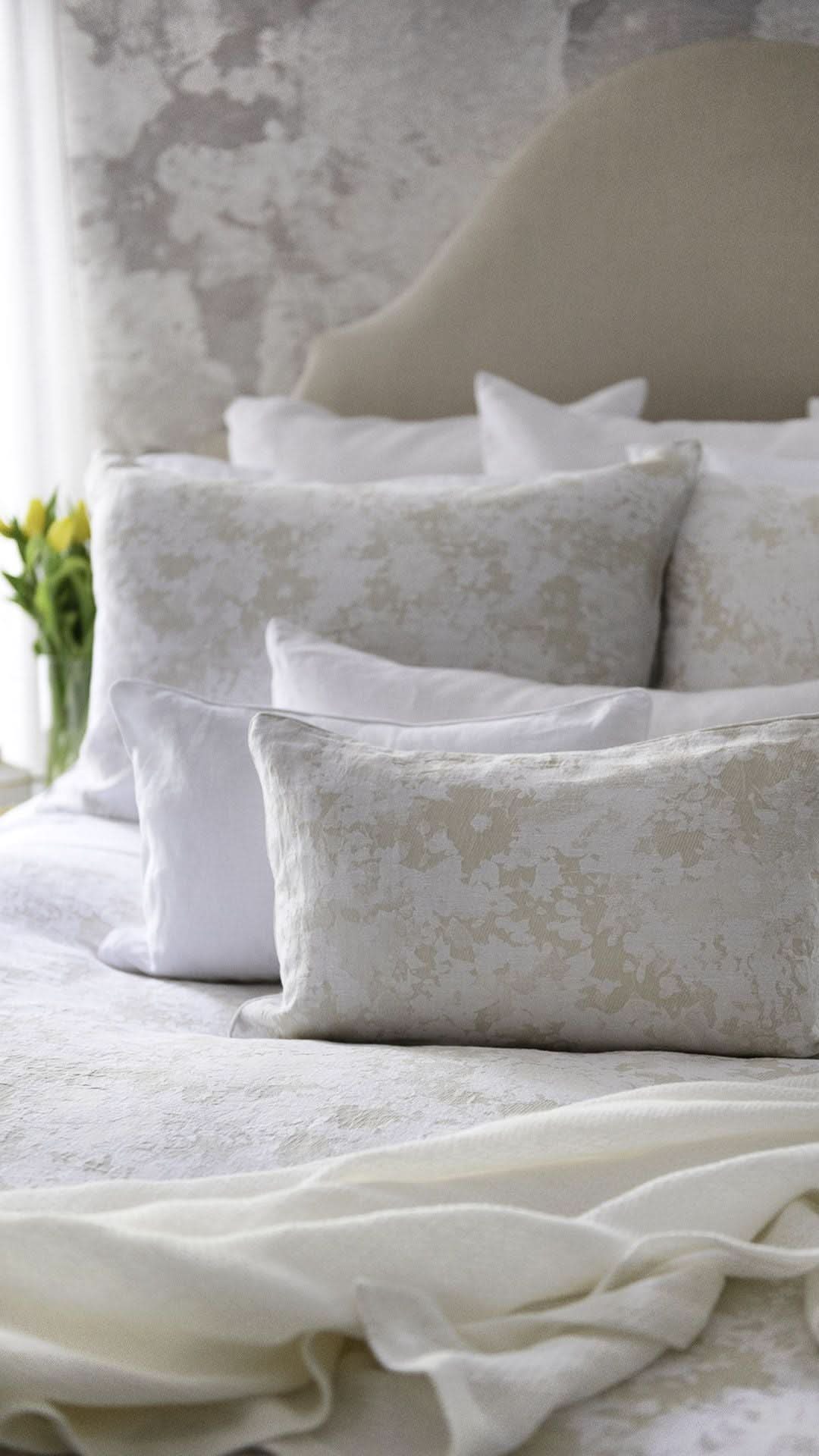 St Genève Sakura Duvet Cover in Parchment colourway