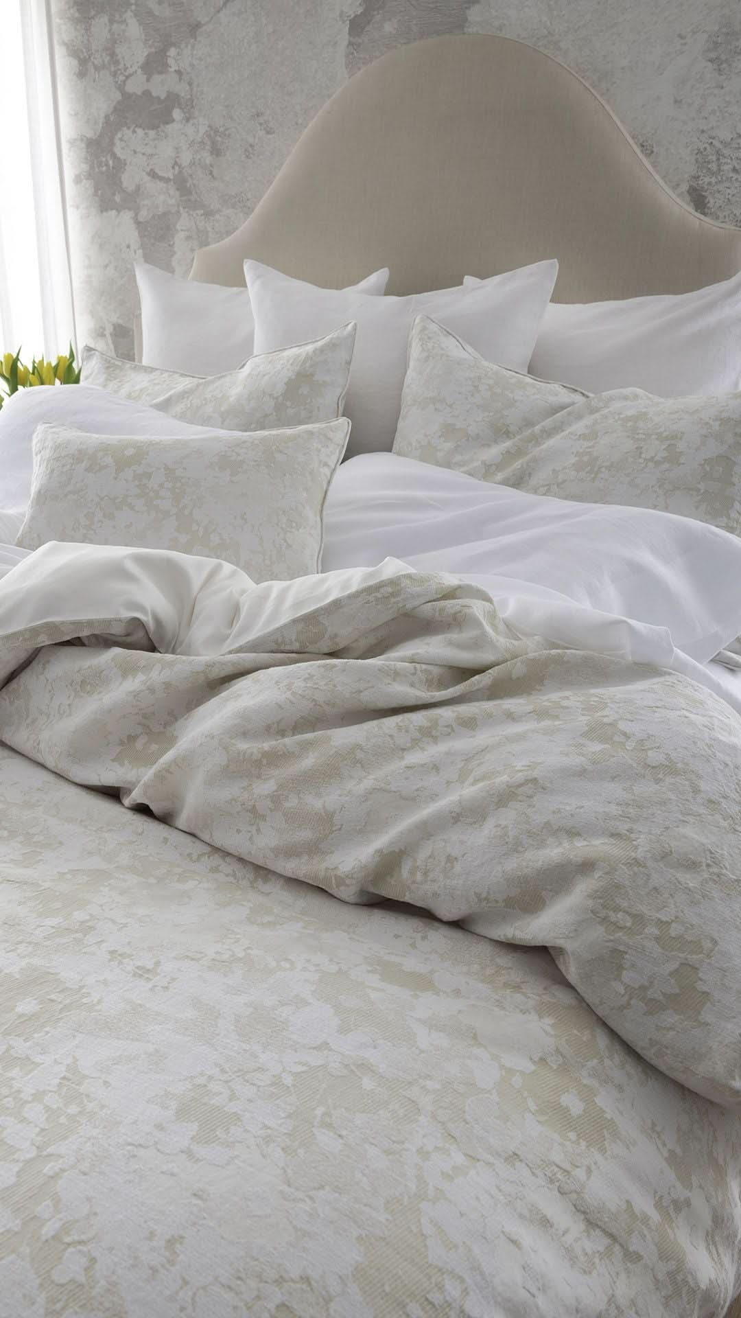 St Genève Sakura Duvet Cover in Parchment colourway