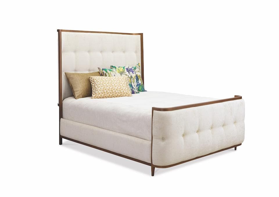Broadway Bed in Opaque Copper metal finish & Best Friend Chalk fabric