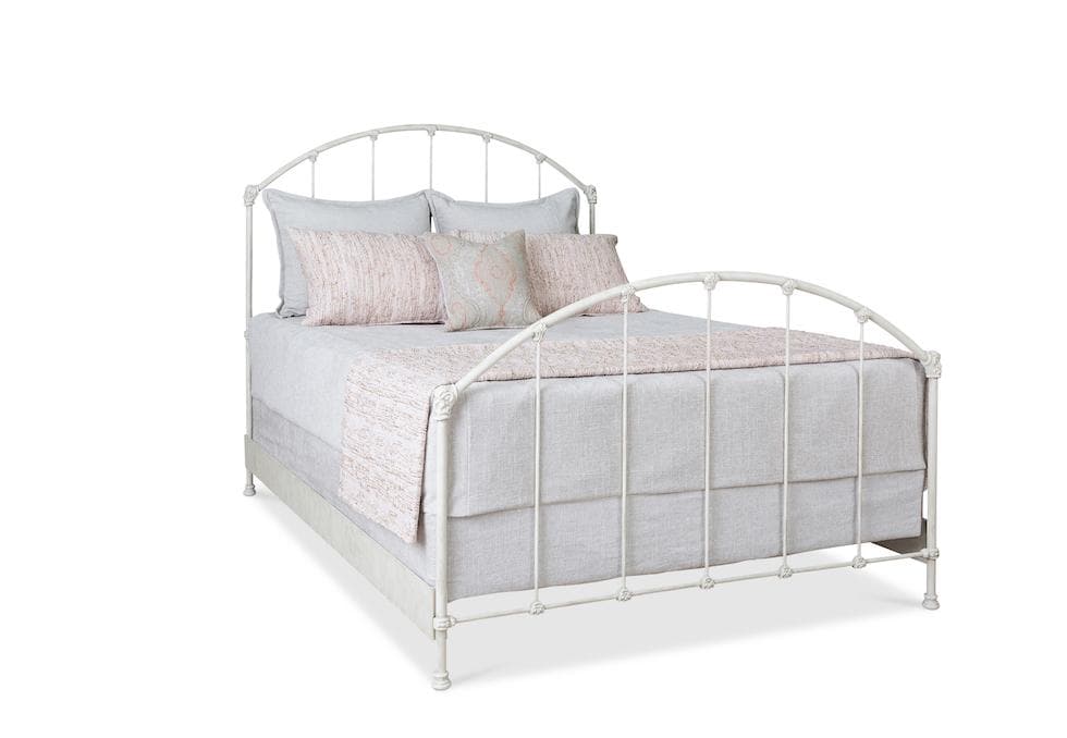 Coventry Bed in Rustic Ivory metal finish