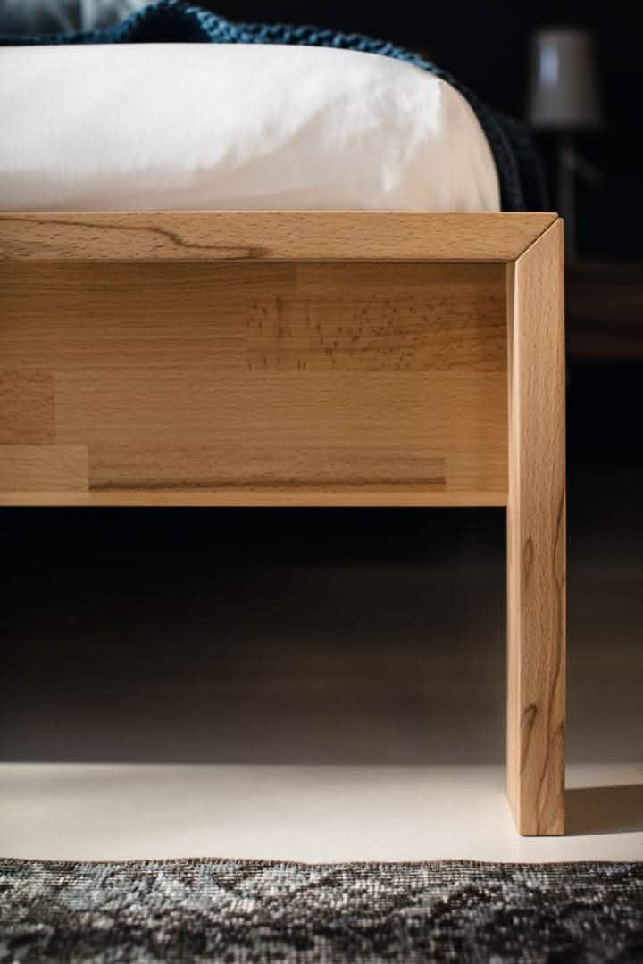 TEAM 7 lunetto bed. photo: TEAM 7 - Available in Canada at The Mattress & Sleep Co.