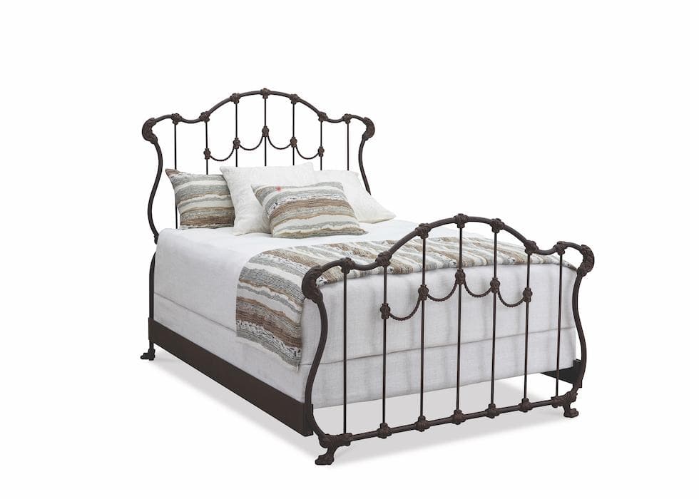 Hamilton Bed in Aged Rust metal finish