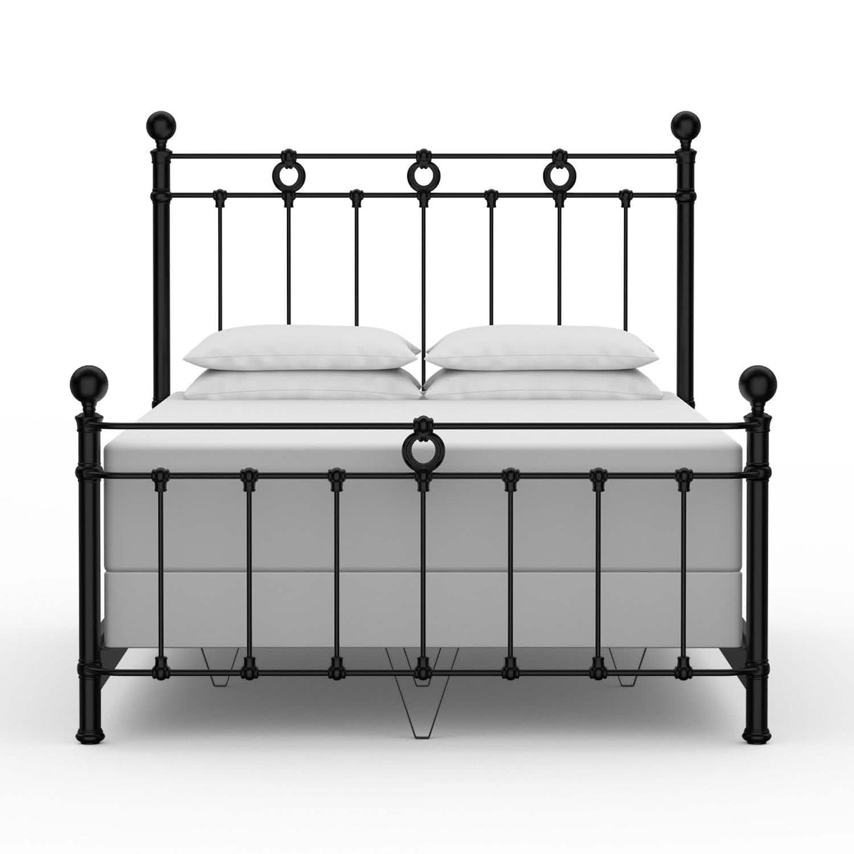 Latif Bed in Matte Black