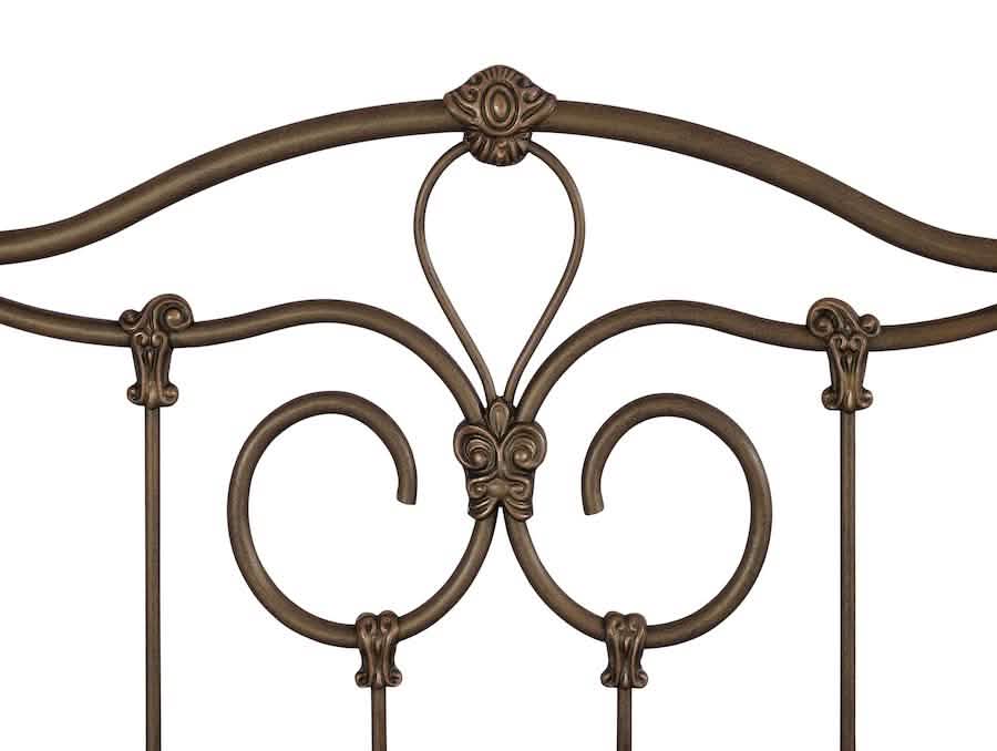 Olympia Bed in Copper Bisque metal finish