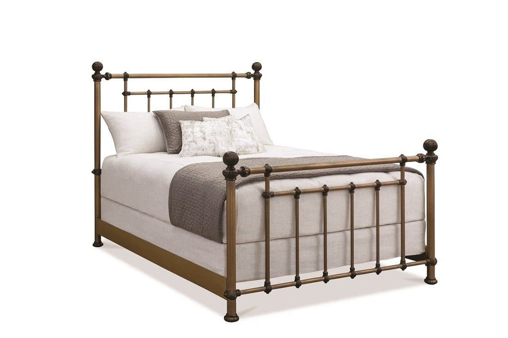 Revere Bed in Aged Brass metal finish