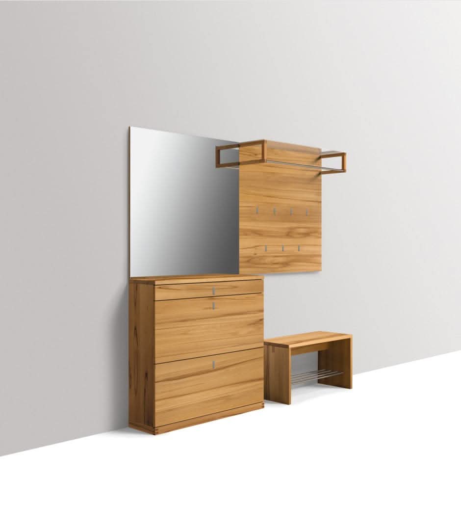 TEAM 7 cubus entry hall bench. photo: TEAM 7 - Available in Canada at The Mattress & Sleep Co.