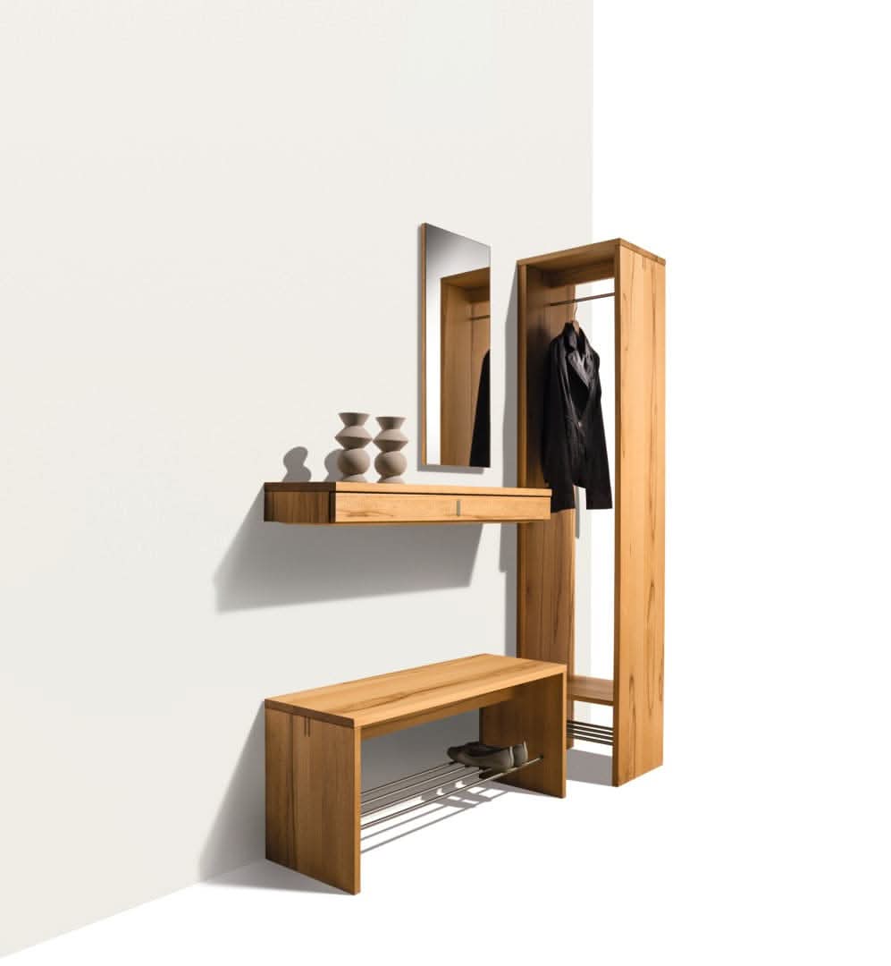 TEAM 7 cubus entry hall bench. photo: TEAM 7 - Available in Canada at The Mattress & Sleep Co.