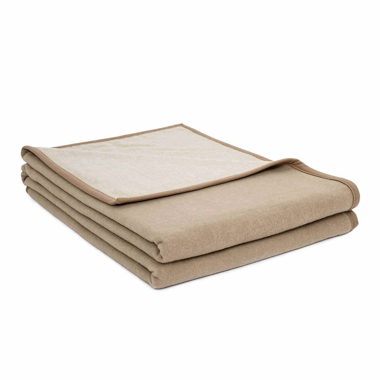 Camargue Blanket in Daim / Beige (double-face) by Brun de Vian-Tiran of France @ TMASC in Canada