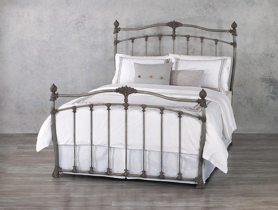 Merrick Bed in Weathered Grey metal finish