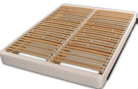 The optional European suspension slat foundation adds customizable support for each sleeper and is a highly-recommended addition to your Berkeley mattress.