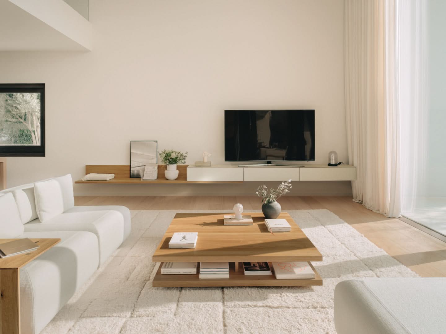 TEAM 7 c3 coffee table in natural oak. photo: TEAM 7 - Available in Canada at The Mattress & Sleep Co.