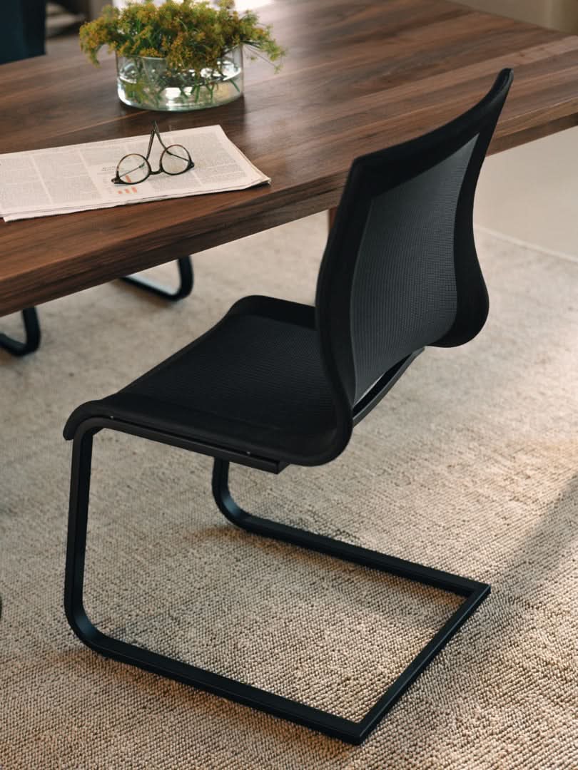 TEAM 7 magnum table in walnut. photo: TEAM 7 - Available in Canada at The Mattress & Sleep Co.