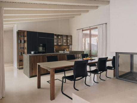 TEAM 7 magnum table in walnut. photo: TEAM 7 - Available in Canada at The Mattress & Sleep Co.