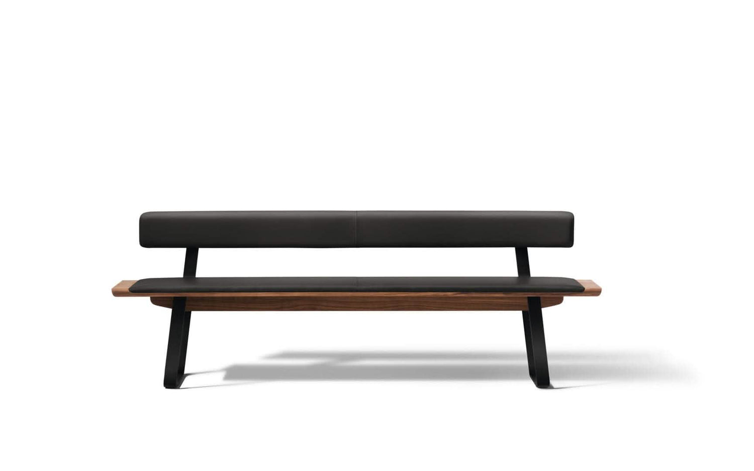 TEAM 7 nox dining benches. photo: TEAM 7 - Available in Canada form The Mattress & Sleep Co.