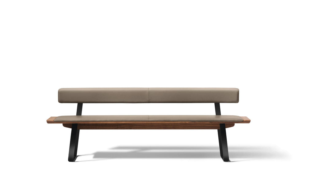 TEAM 7 nox dining benches. photo: TEAM 7 - Available in Canada form The Mattress & Sleep Co.