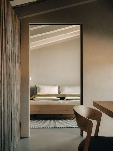 TEAM 7 nox bed in wild white oil oak. photo: TEAM 7 - Available in Canada at The Mattress & Sleep Co.
