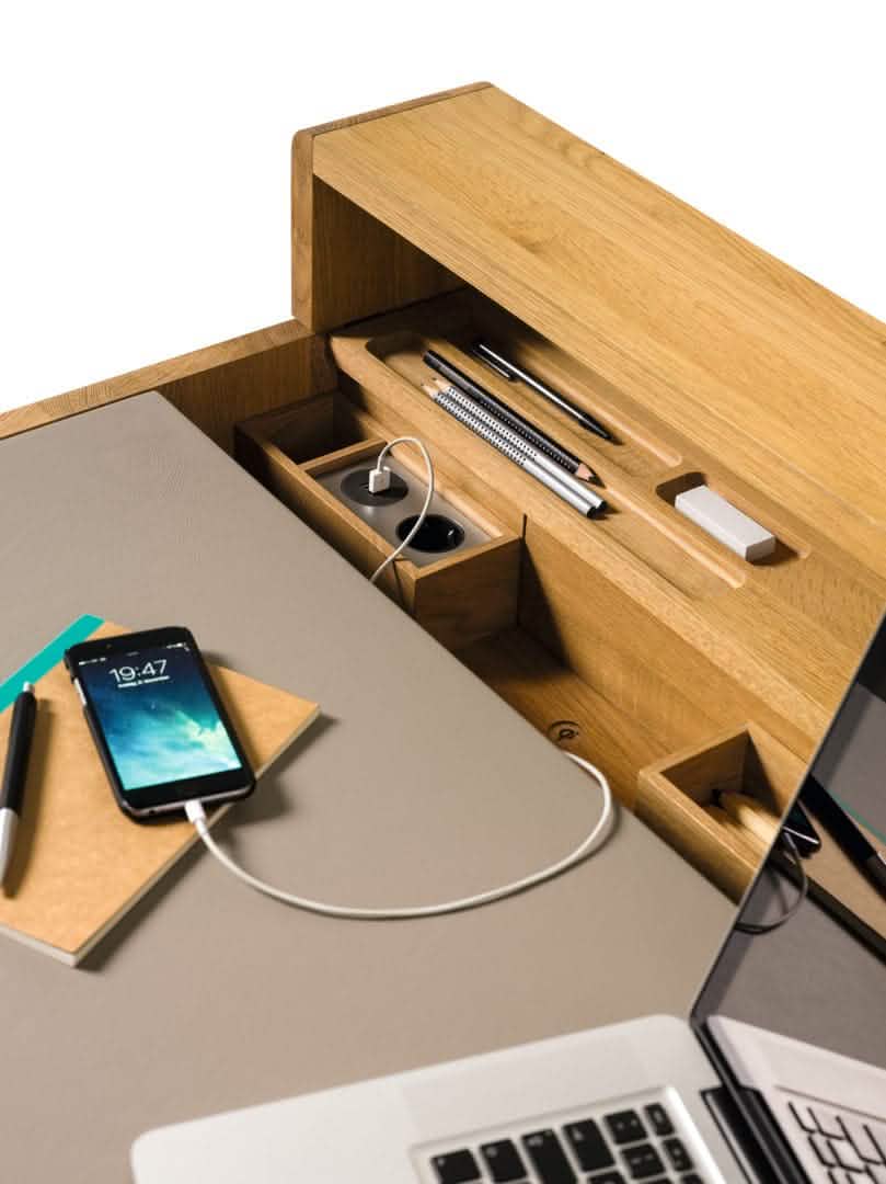 TEAM 7 sol writing desk. photo: TEAM 7 - Available in Canada at The Mattress & Sleep Co.