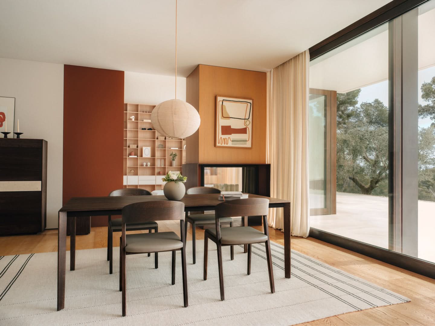 TEAM 7 tak table in smoked oak. photo: TEAM 7 - Available in Canada at The Mattress & Sleep Co.