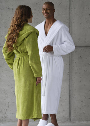 A&H Alex Robes. She's wearing 165 Apple Green and he's wearing 100 White