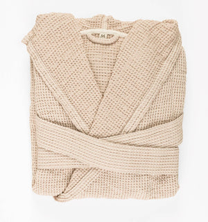 A&H Bees Robe in 770 Linen