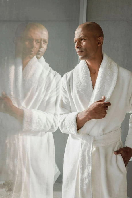 A&H Comfy Robe in 100 White - Quick Ship Colour. White is stocked in Canada in most sizes.