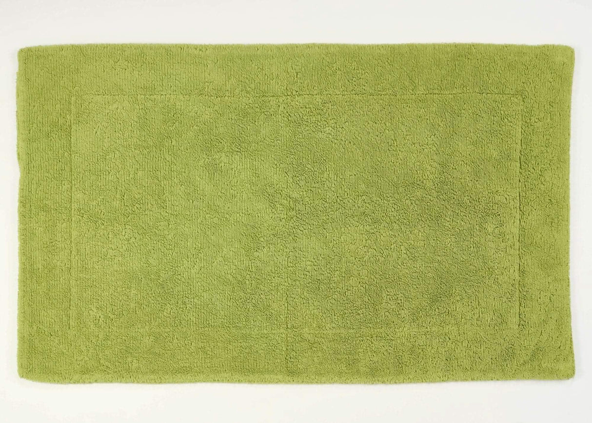 A&H Double Tub Mat - colour 165 Apple Green. 100% Giza Egyptian Cotton Extra-Long Staple