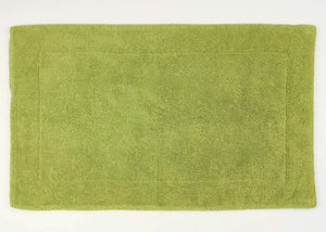 A&H Double Tub Mat - colour 165 Apple Green. 100% Giza Egyptian Cotton Extra-Long Staple